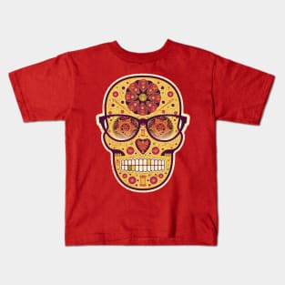 Day of the Mom Sewing Sugar Skull Kids T-Shirt